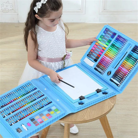 Coffret cadeau de fournitures de peinture pour enfants - 208 pièces pour l'art et la créativitivé